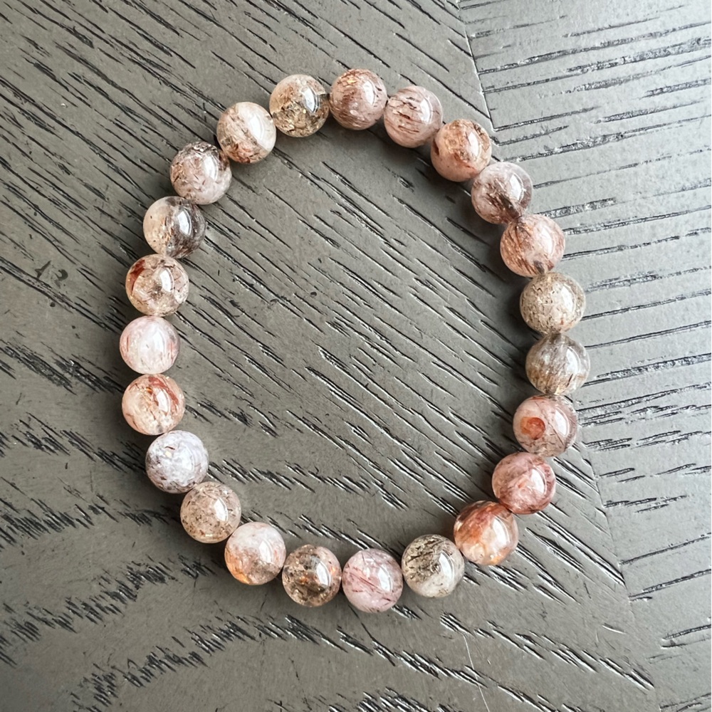 Black super 7 bracelet 8 mm